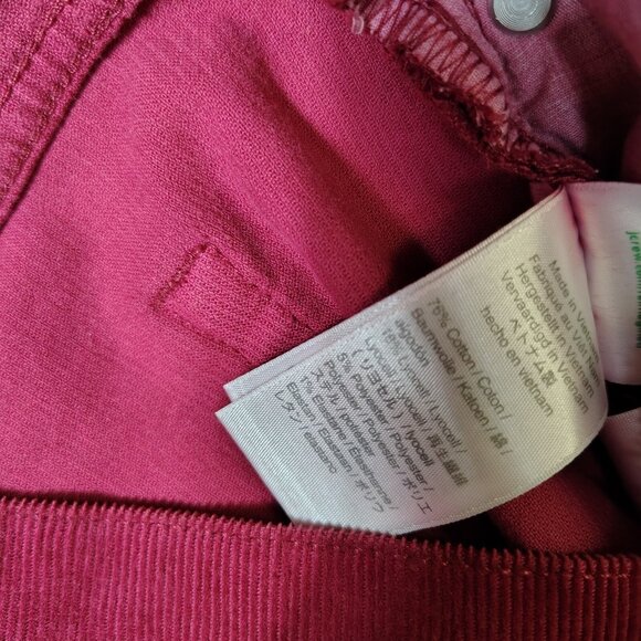 J.Crew Pants Women 29 Pink Corduroy Stretch High-Rise Straight Leg Classic Retro - Picture 10 of 11